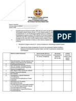 Learning Contract Hematology