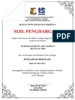 Sijil Penghargaan SK Tengku Zainun