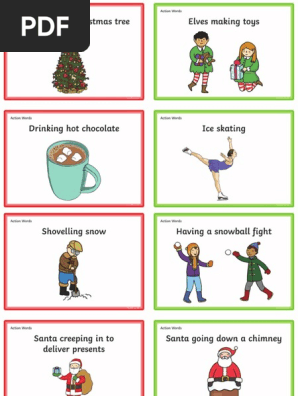 Christmas Charades Cards