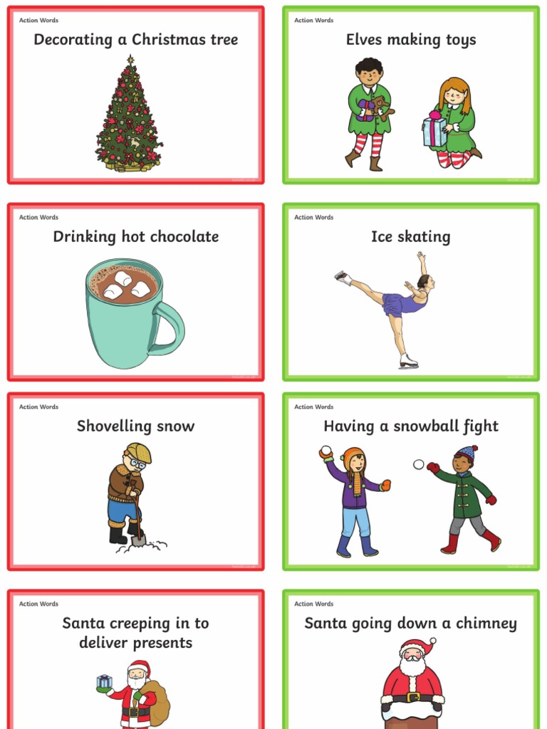 Christmas Charades Cards | PDF