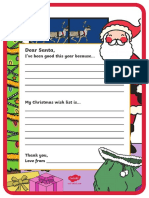 My Christmas Wish Letter To Santa