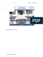Mod 1 Asphalt Mix Design REL10 Introduction