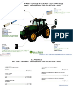 6003 Series 6403 and 6603 Tractors Mexican South Africa and Asian Filter Overview With Service Intervals and Capacities