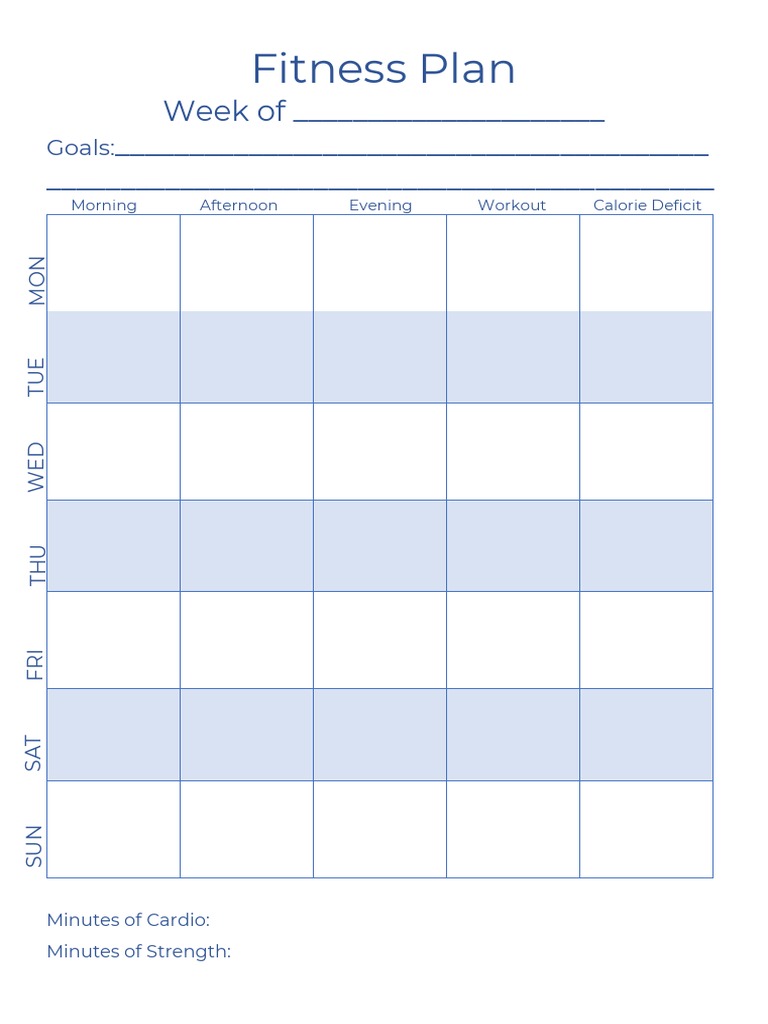 Fitness Plan 4 | PDF