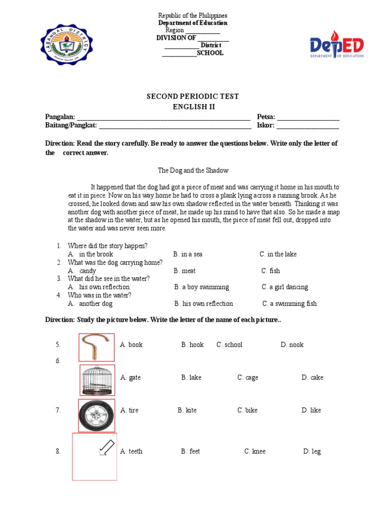 PT - English 2 - Q2 | PDF