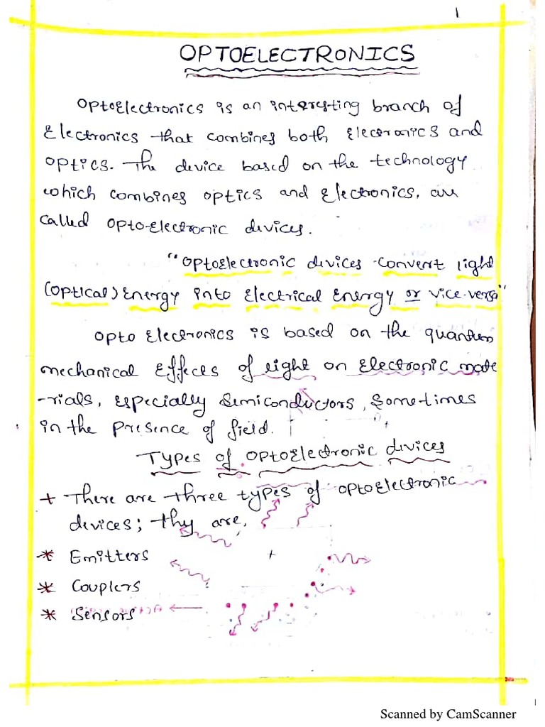 Opto Electronic Devices PDF