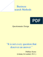 Questionnaire Design Research