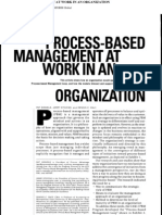 Process-Based Management at Work in An Organization 2006