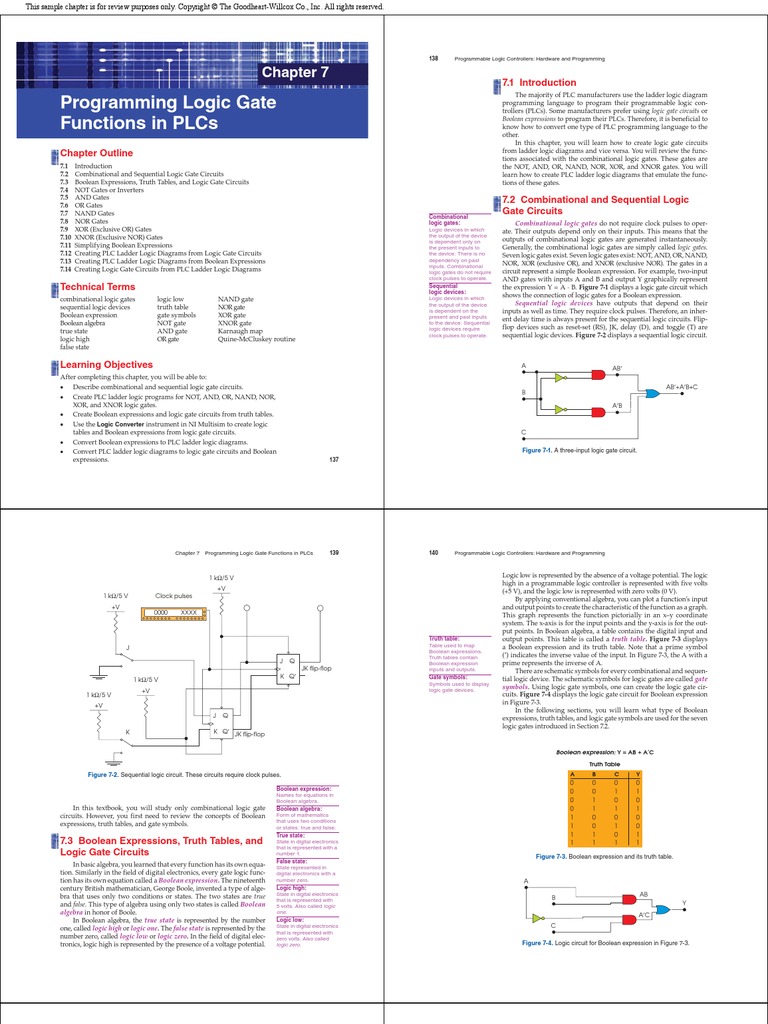 Logic Gates Programming In Plc Programmable Logic Controller Logic Gate