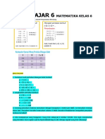 MATEMATIKA KELAS 6 SOAL EVALUASI