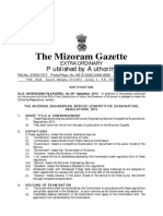 The Mizoram Engineering Service Regulations 2013