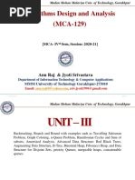 Algorithms Design & Analysis - Unit-3