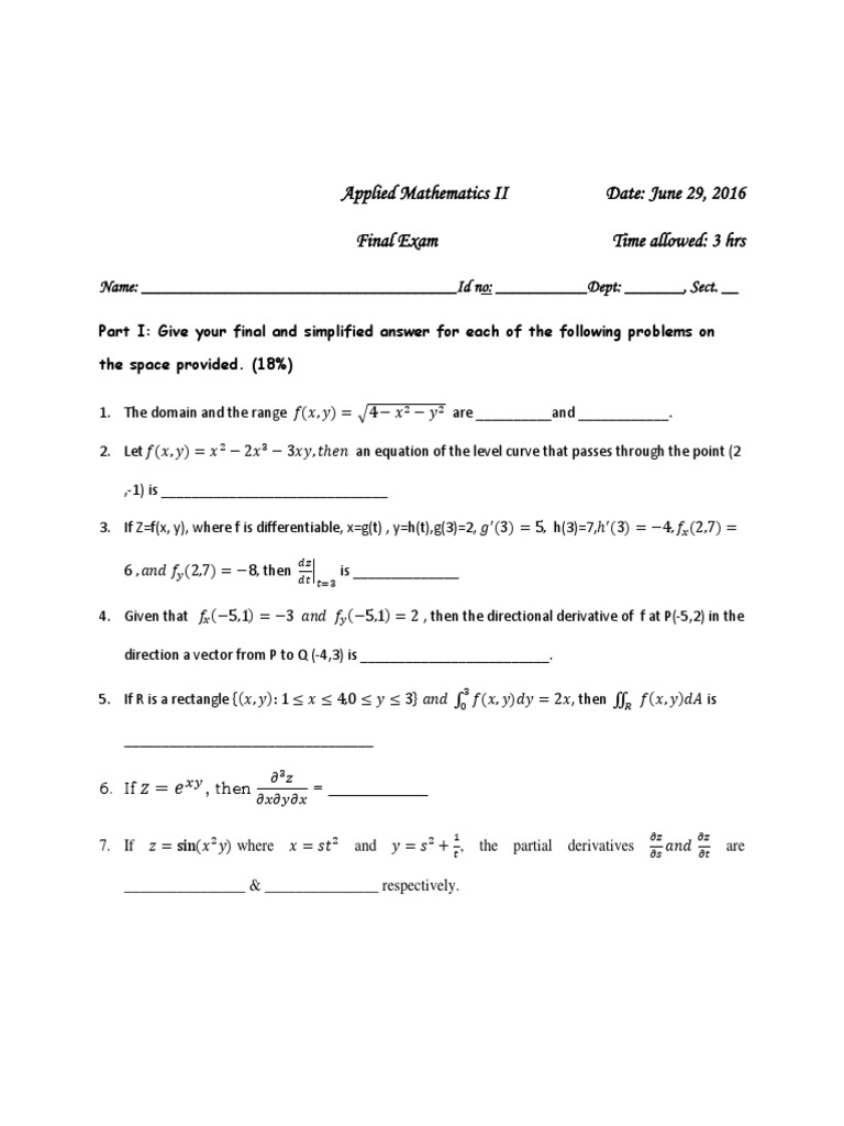 Applied math-II | PDF | Maxima And Minima | Derivative