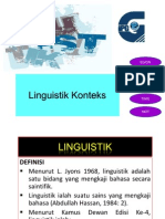 Linguistik Konteks