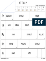 Jadwal Pelajaran Terbaru Berlaku Esok