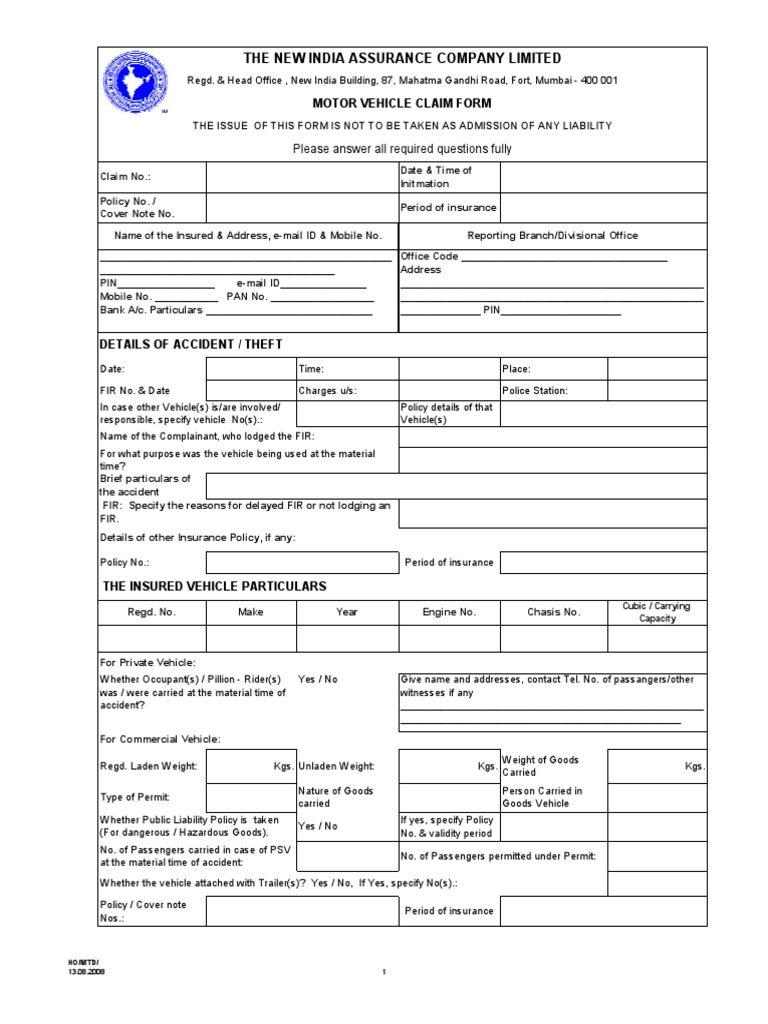 the-new-india-assurance-motor-claim-form-pdf-driver-s-license