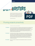 Bias Busters Pruning Projects Proactively