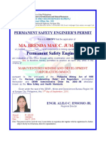 Permanent Safety Engr's Permit Template