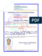 Temporary Safety Engr's Permit Template