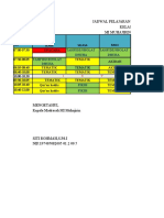 Jadwal Pelajaran MI Muhajirin 22