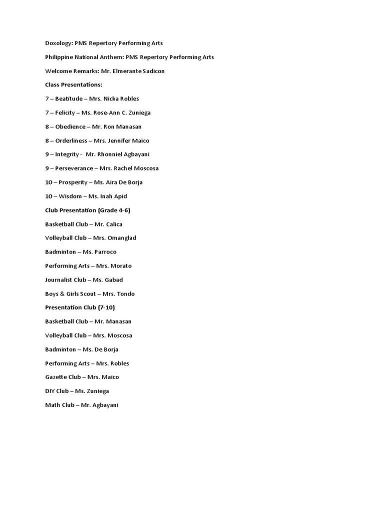 Foundation Day Programme PDF