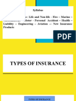 Types of Insurance