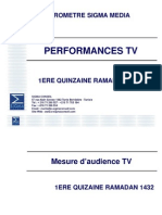 Sigmag Performance Tv 1ere Quizaine Ramadan 1432