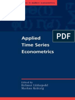 Applied Time Series Econometrics