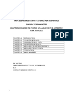 First Puc PART-1 STATISTICS FOR ECONOMICS