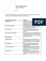 PURPOSIVE COMMUNICATION Lesson 2 Activity 1