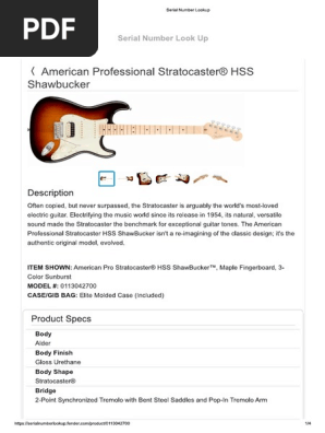 Fender American Professional HSS Shawbucker