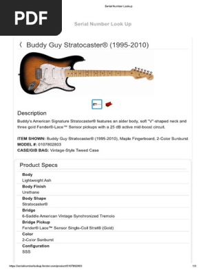Fender Buddy Guy Signature
