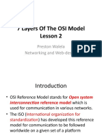 7 Layers of The OSI Model Lesson 2