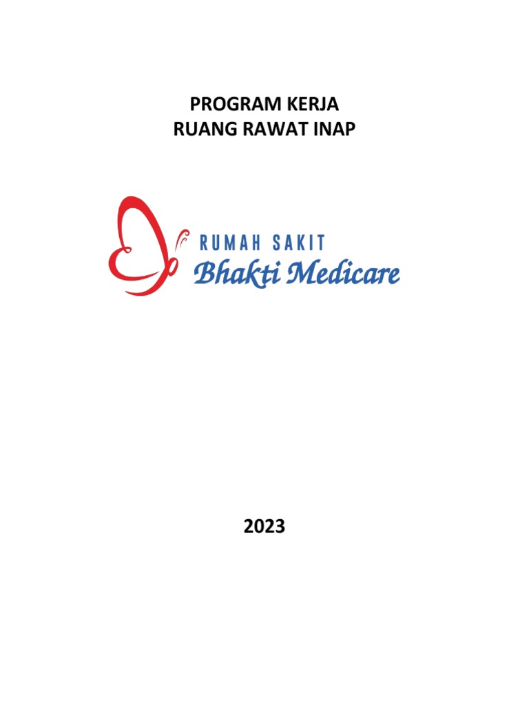 Program Kerja Ruang Rawat Inap 2023 | PDF