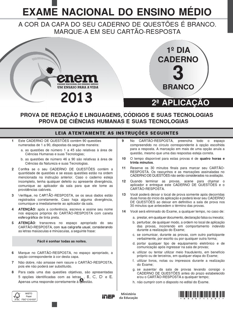 Enem 2013 A2 D1 | PDF | Cooperativa | Rede de computadores