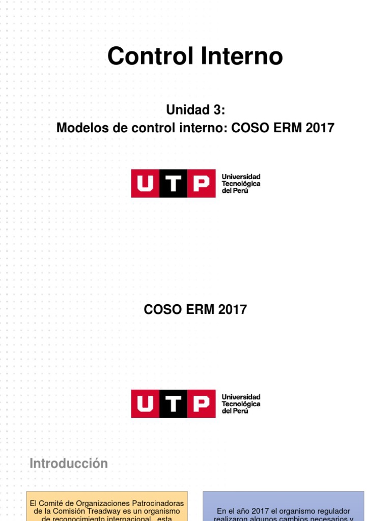 COSO ERM 2017: Modelo de Gestión de Riesgos | PDF | Gestión de riesgos ...