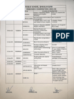 APS Dhaula Kuan Preboard-II Exam Schedule