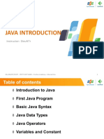 Unit01 - Java Introduction