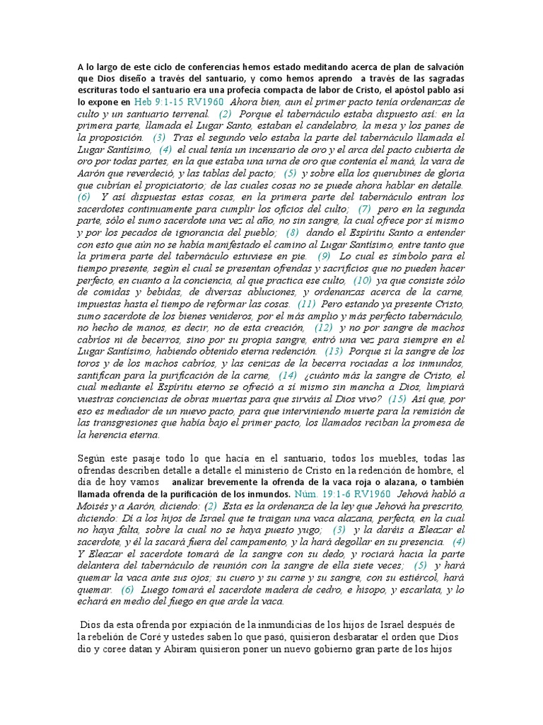 Sacrificio De La Vaca Roja En La Biblia Pdf Libro De Levítico 