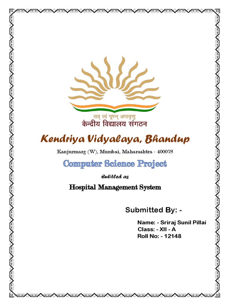 Hospital Management System Project | PDF | User (Computing) | Software