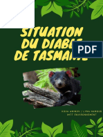 Situation Du Diable de Tasmanie