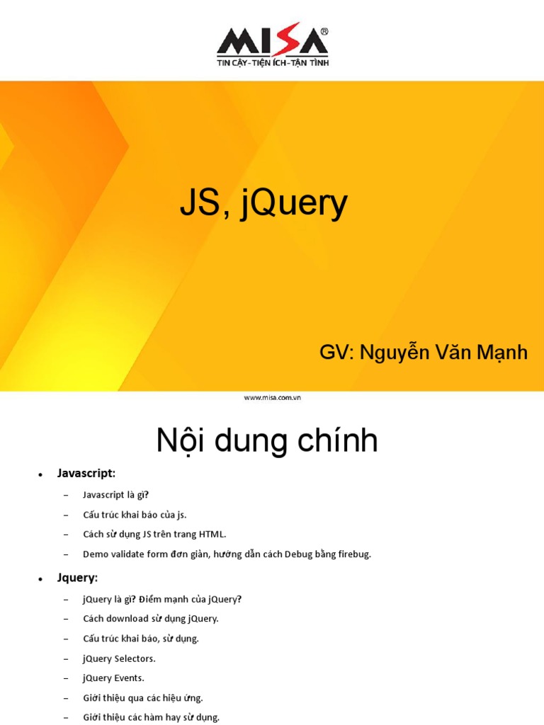 JS, JQuery | PDF