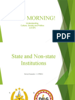 State and Non-State Institutions - Harbii