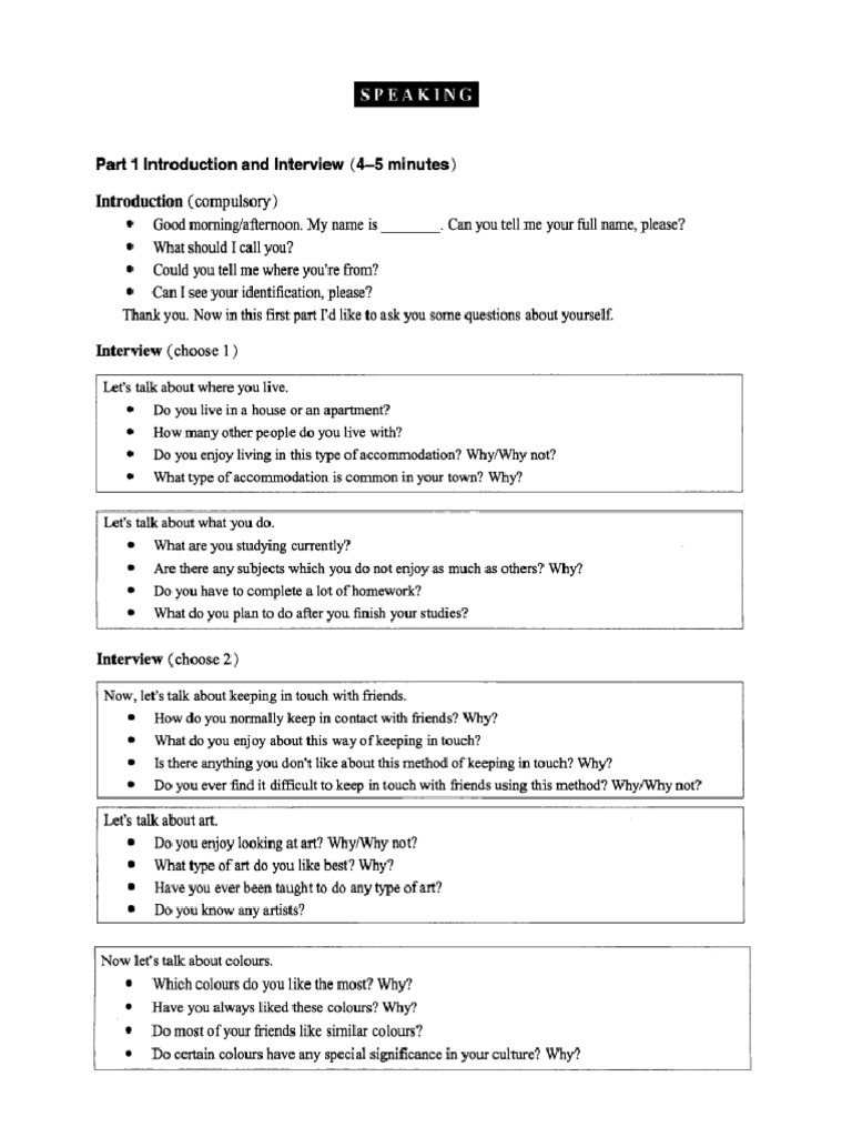 Ielts Speaking Part 13 PDF