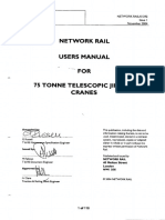 Nr01292 Iss 1 Nov 04 User Manual For 75 Tonne Telescopic Jib Rail Cranes
