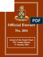 158th Field Artillery Official Extract No. 204