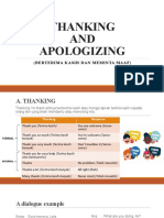 Thanking and Apologizing