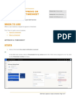 How To Approve or Return A Timesheet