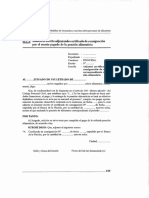 Escrito Adjuntando Certificado de Consignación Por El Monto Pagado de La Pensión Alimenticia