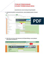 Petunjuk Penggunaan Aplikasi Surat Permohonan Desa